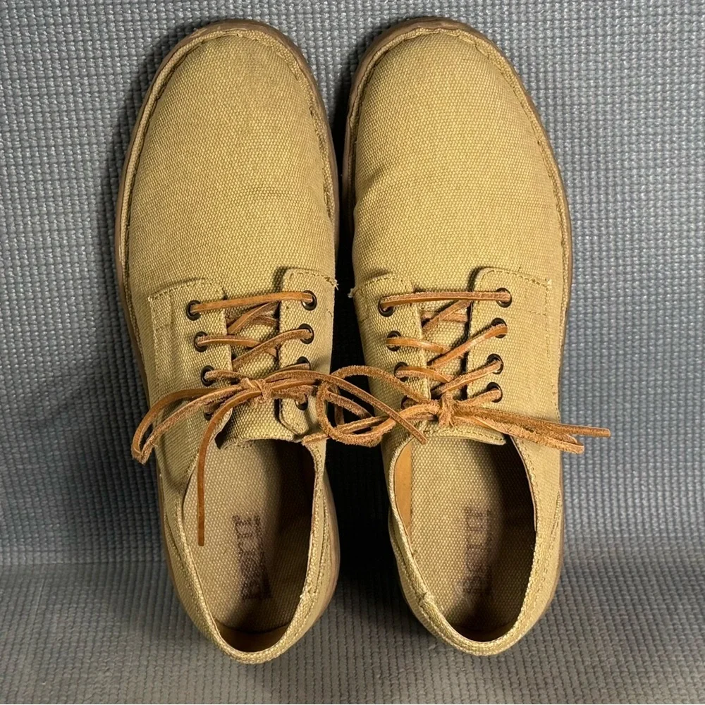 Born Men’s Samson Tan Canvas‎ Oxford Lace Up Sneakers Size 12 US 45 EU